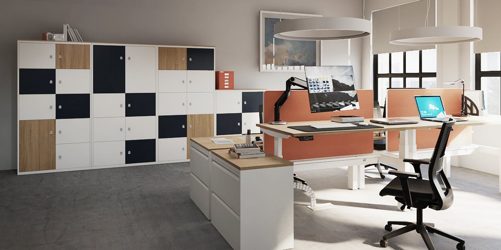 Bisley kontormøbler reoler skabe bæredygtigt kontor